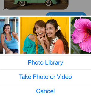 Image Picker in iOS 8 Messages app
