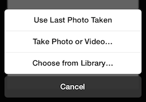 Use “Last Photo Taken” in the Image Picker of Tweetbot 3